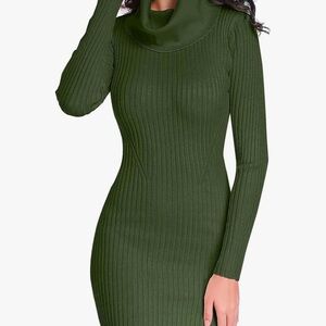 v28 Sweater Dress for Women Ribbed Knit midi Sexy Fall Winter Bodycon M/L NWT
